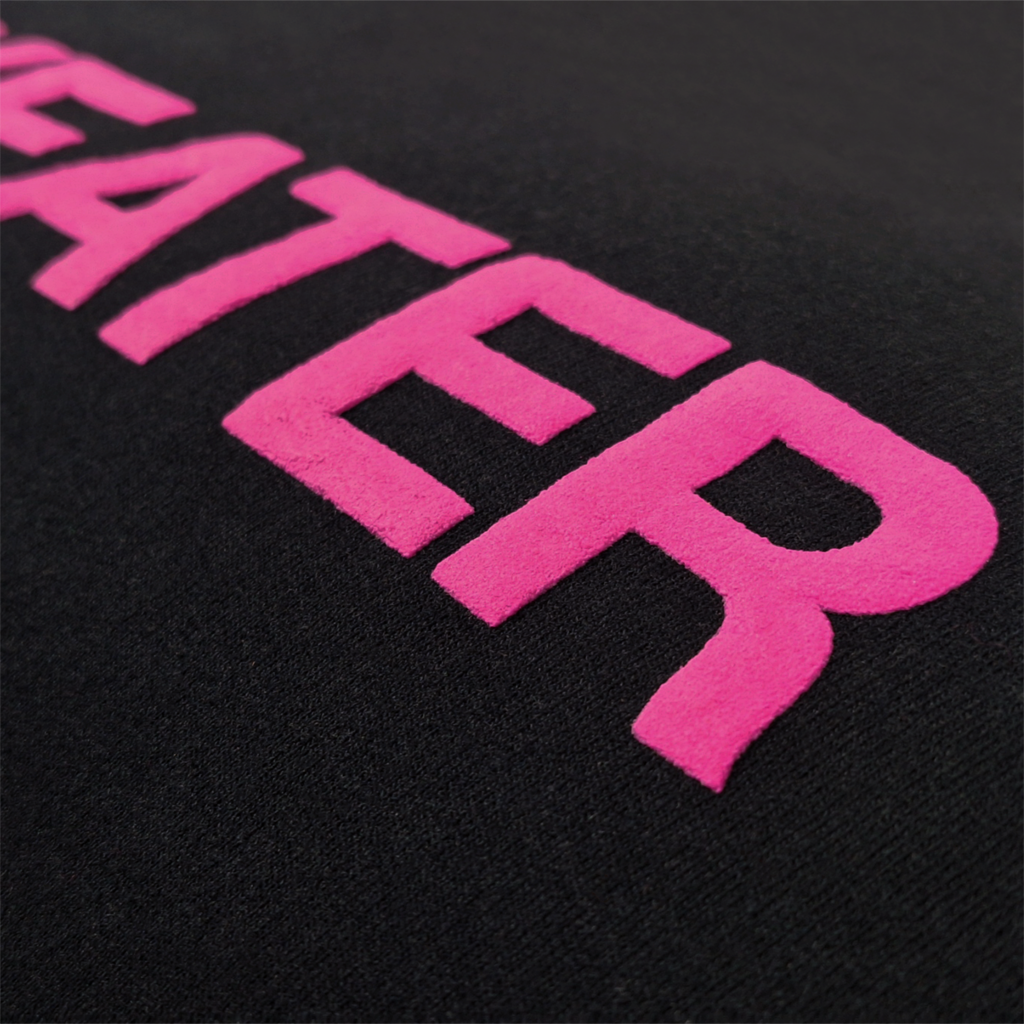 Pink Suede "Sweater" Crewneck Sweatshirt