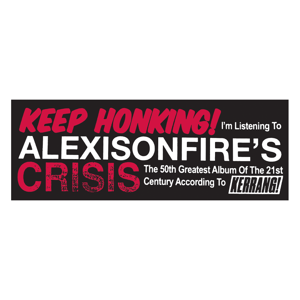 Crisis 50th Greatest Vinyl Bumper Sticker