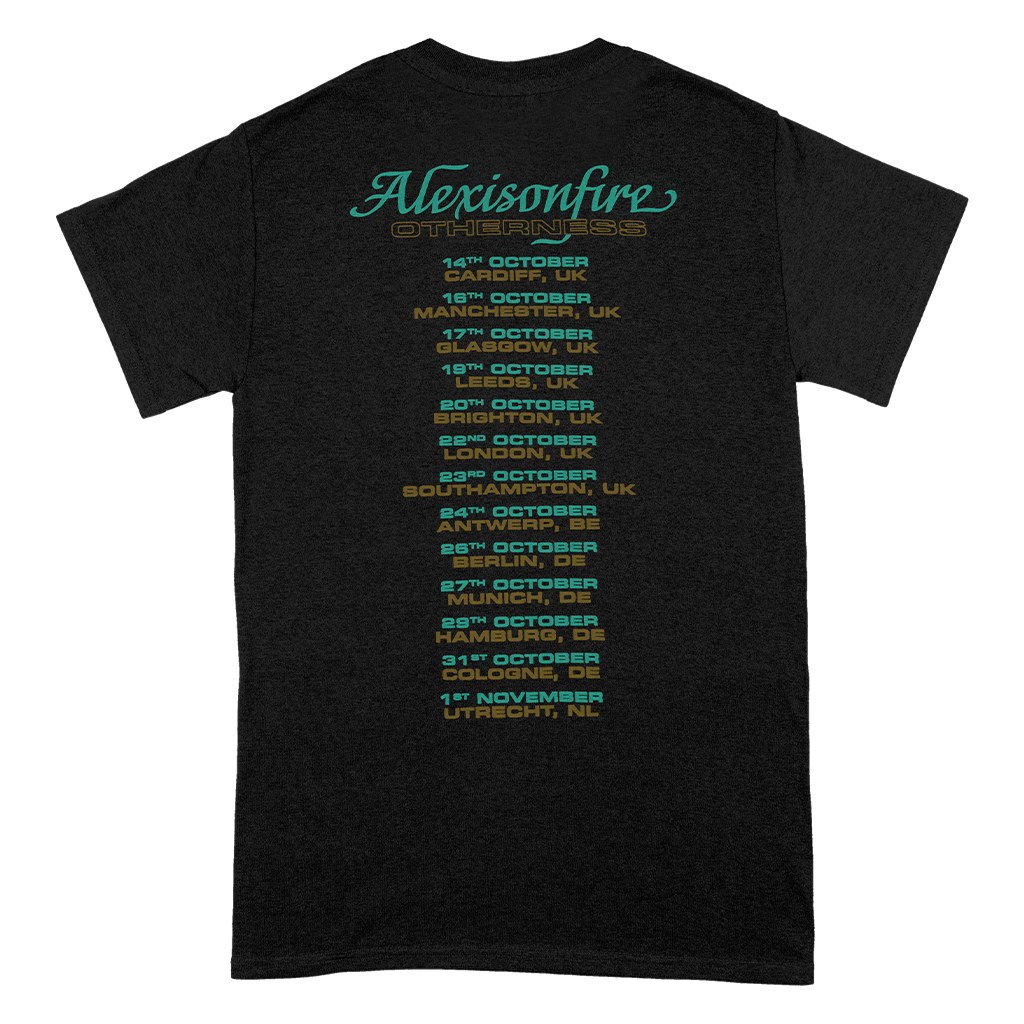 Alexisonfire UK EU Tour 2022 Black T Shirt